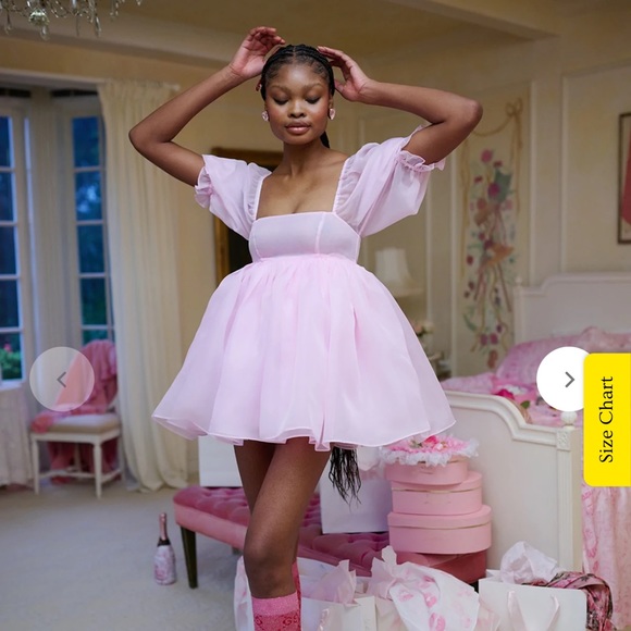 Selkie The Angel Delight Puff Dress in Pink 14 NWT💖 - Picture 8 of 14